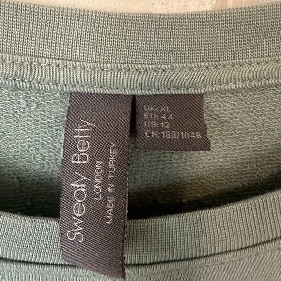 Sweaty Betty After Class Sweatshirt. Size 12 Sage Green. - Picture 5 of 14